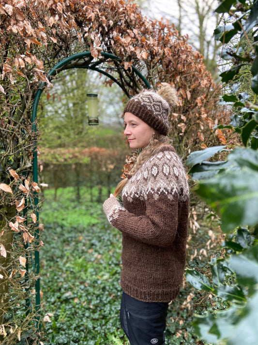 Icelandic sweater model Birta